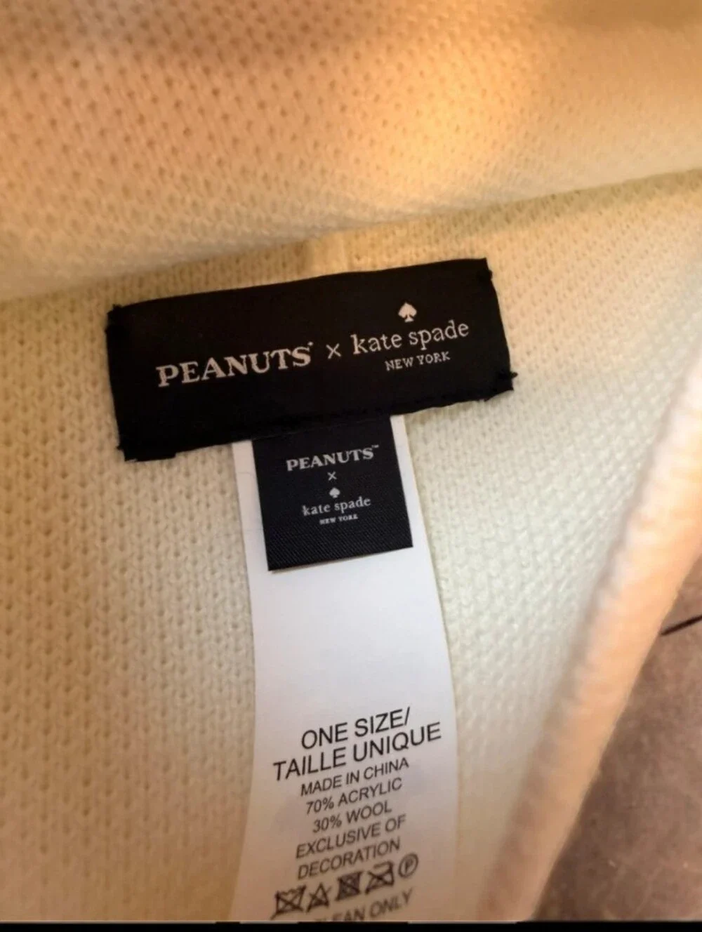Kate Spade Peanuts x Beanie Woodstock Hat One Size